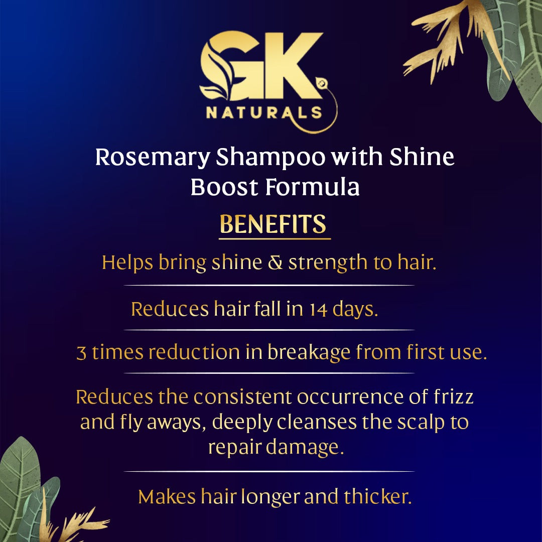 Rosemary Shampoo with Shine Boost Formula